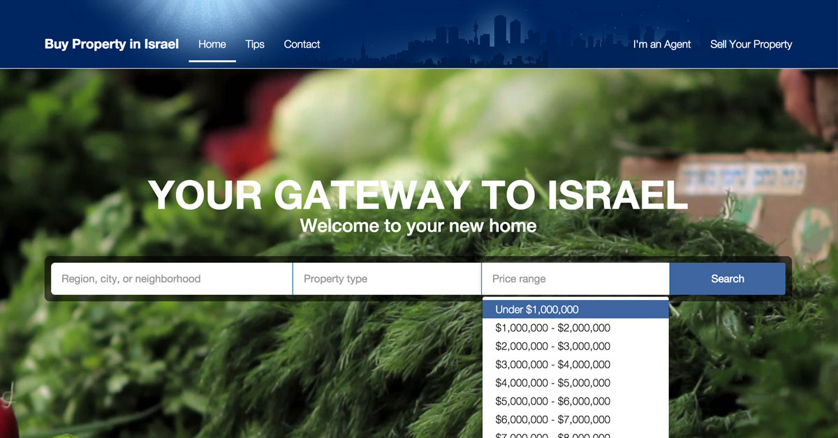 New Buy Property In Israel platform