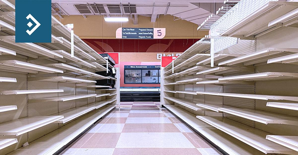 Delivery chaos and delivery shortages Supermarket shelves empty again